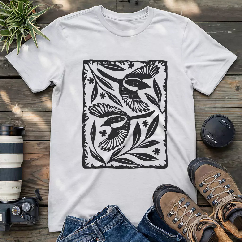 Sparrow Among Petals T-shirt
