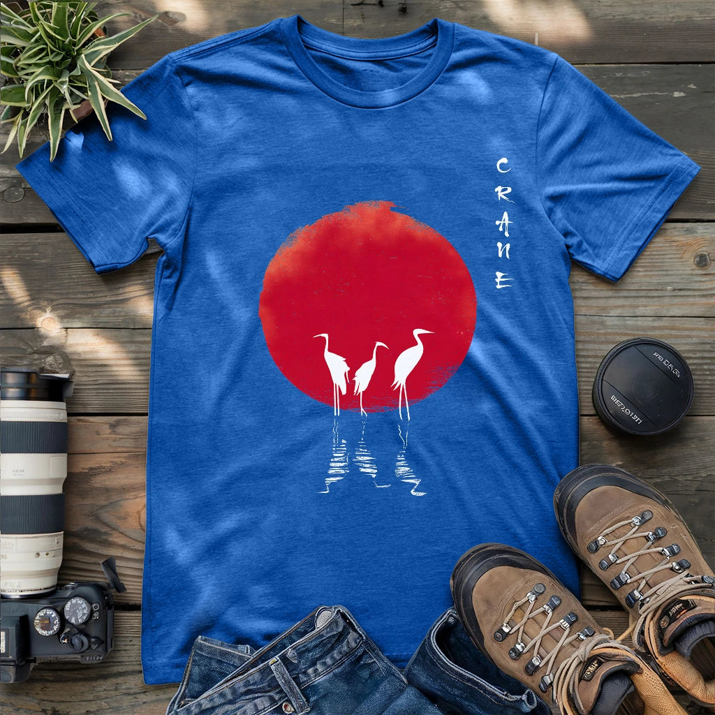 Red Sun Crane T-shirt