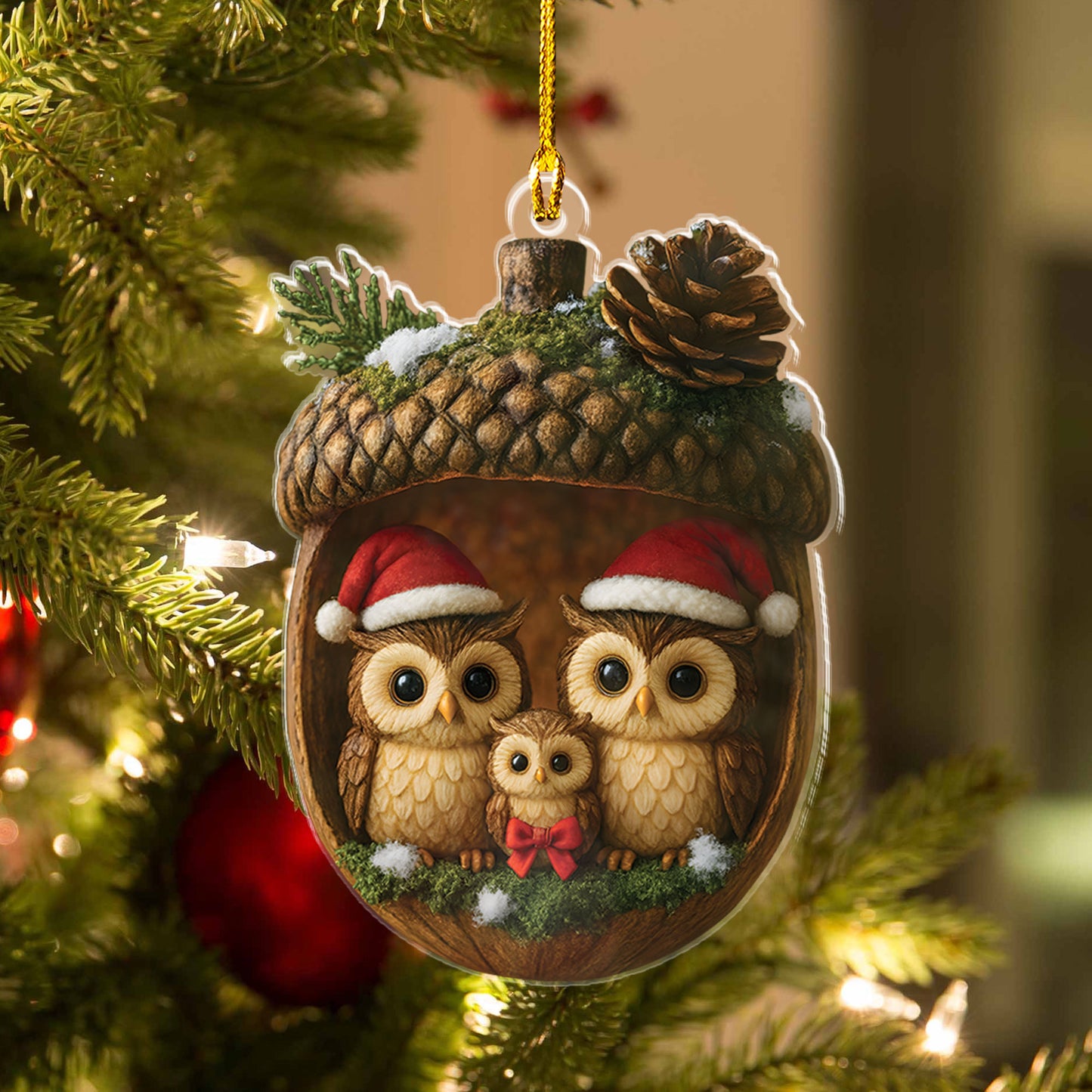 Owl Family Ornament