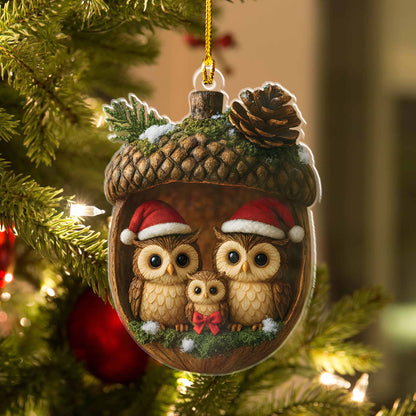 Owl Family Ornament