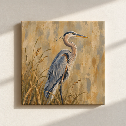The Great Blue Heron Canvas Print