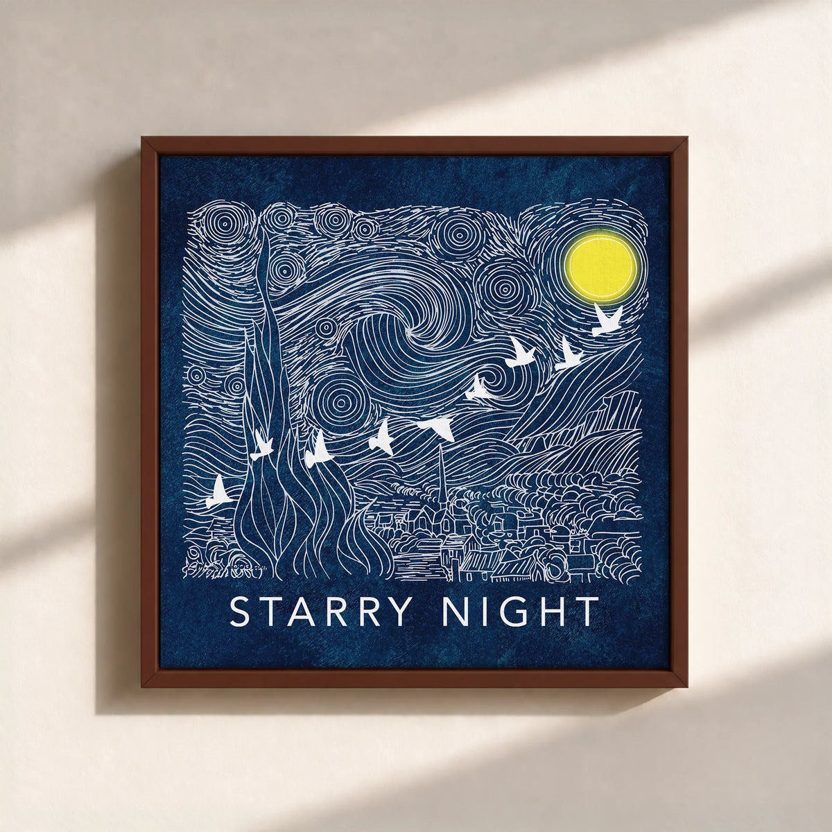 Starry Night Framed Canvas Print