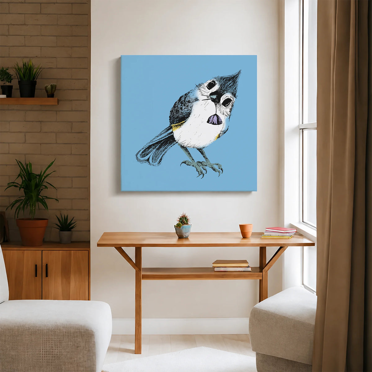 Bird Stare Canvas Print
