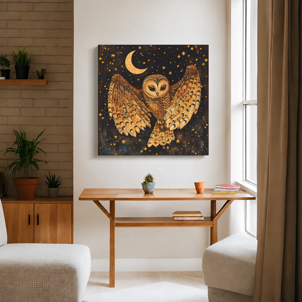 Mystical Owl Canvas Print