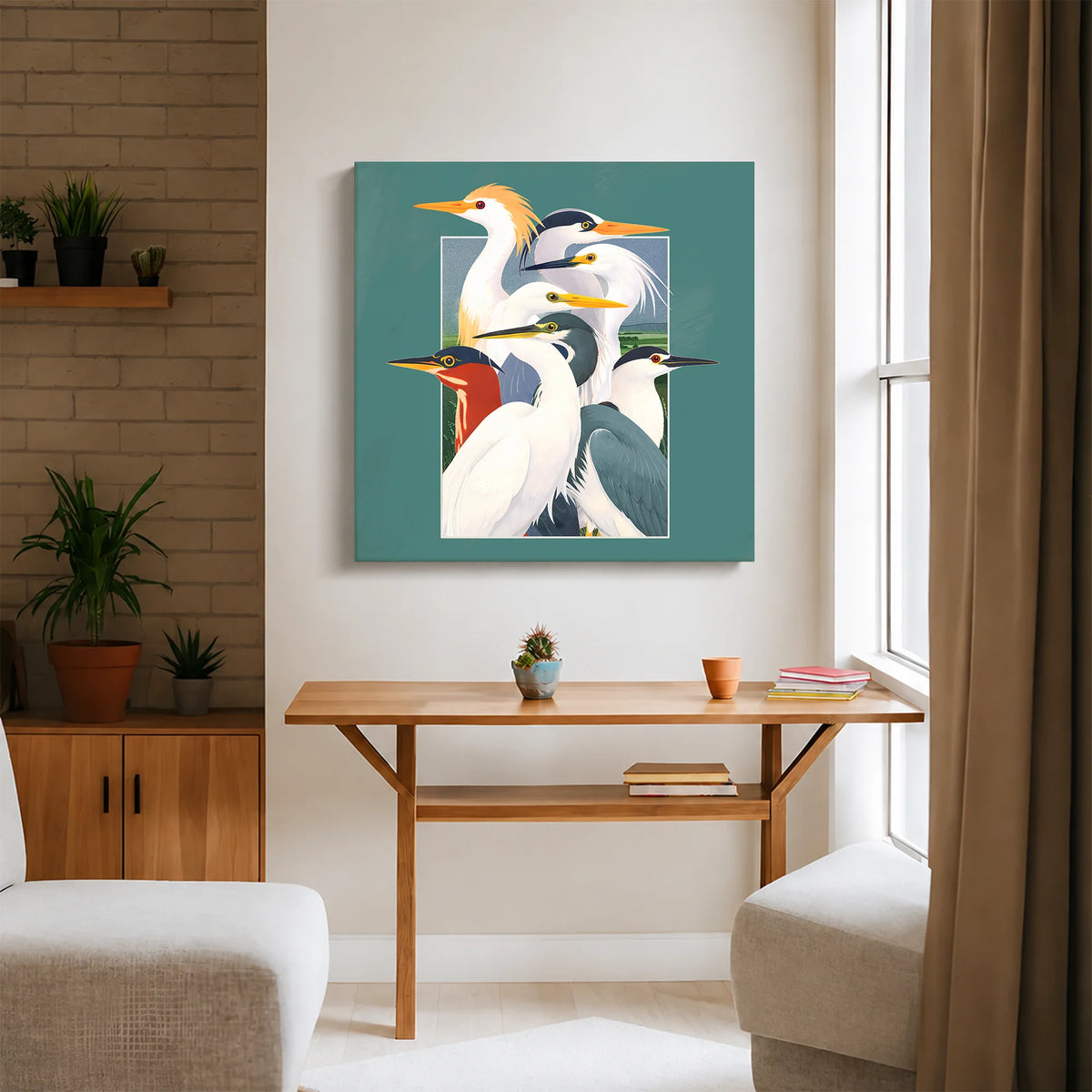 Wetland Assembly Canvas Print