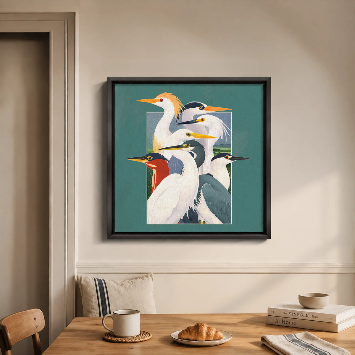 Wetland Assembly Canvas Print (Framed)
