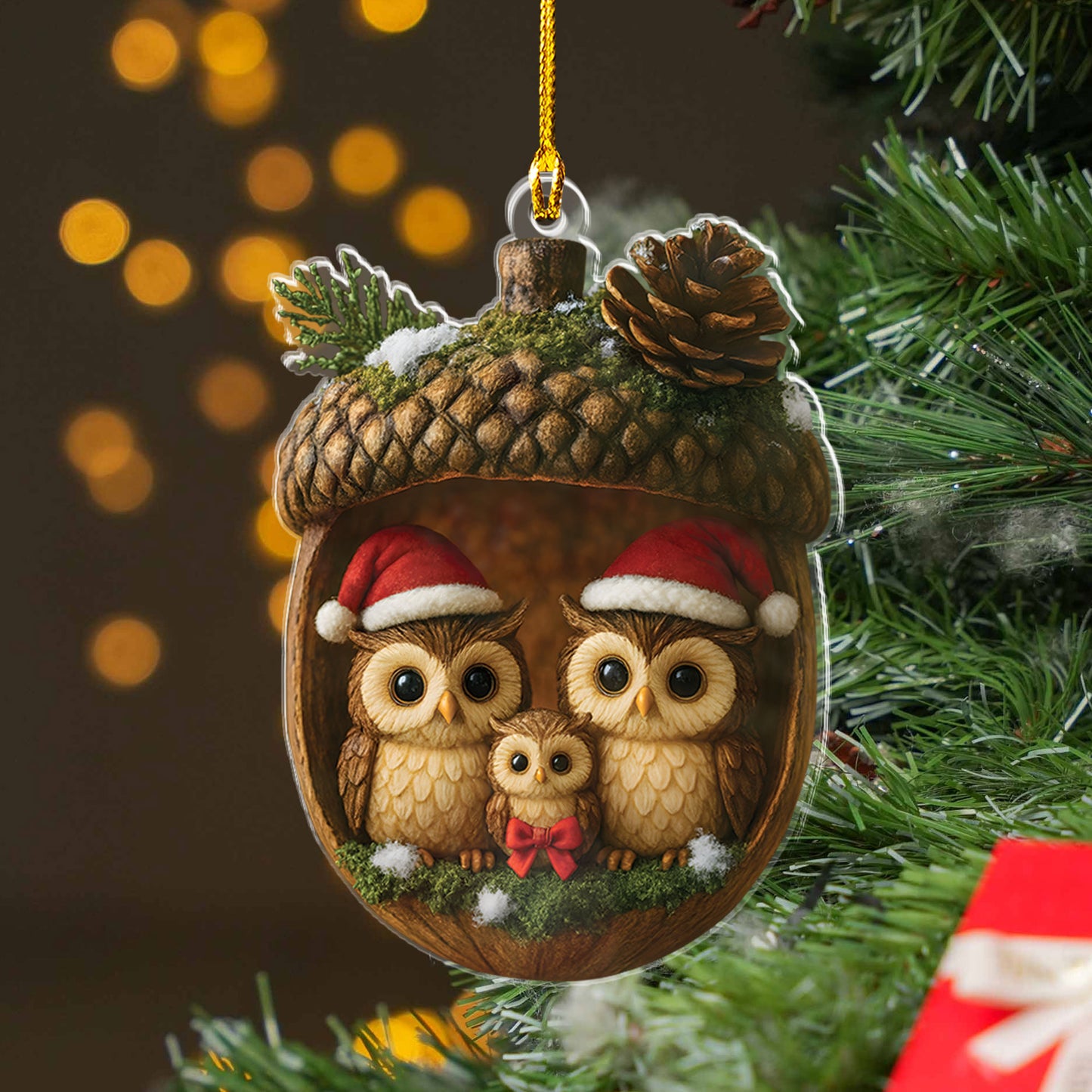 Owl Family Ornament