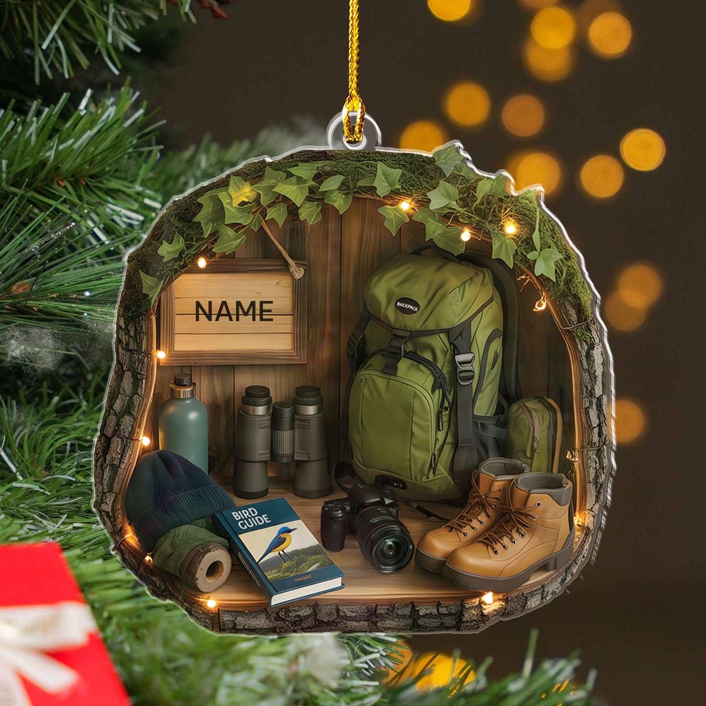 Birdwatching Gears Ornament