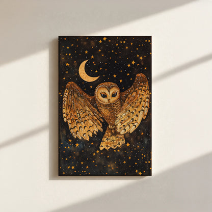 Mystical Owl Canvas Print