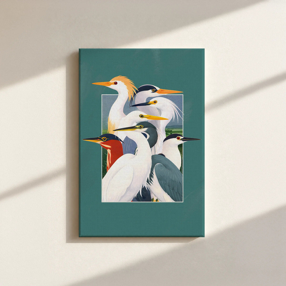 Wetland Assembly Canvas Print