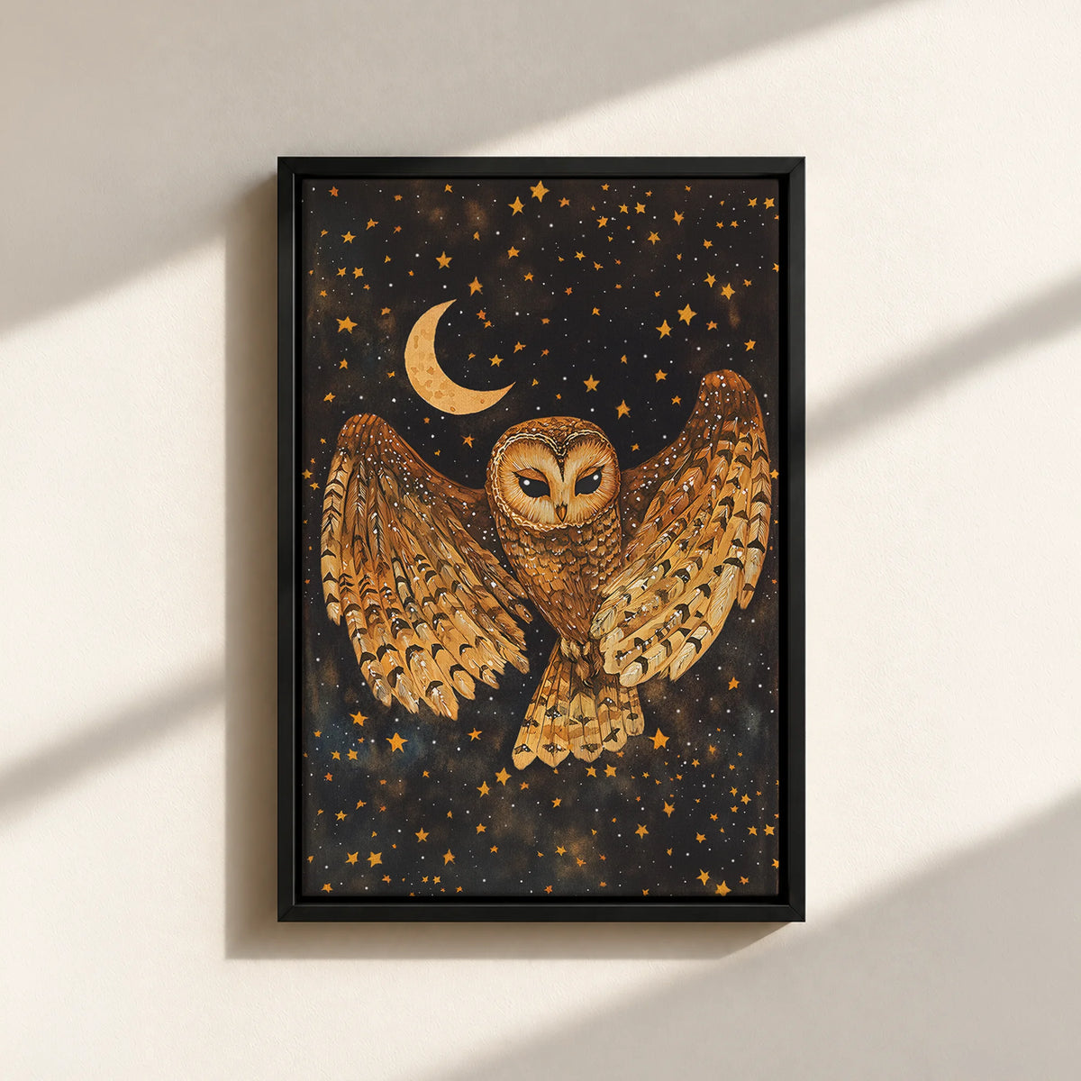 Mystical Owl Canvas Print (Framed)