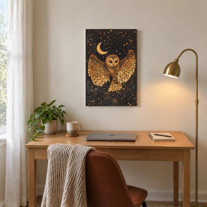 Mystical Owl Canvas Print