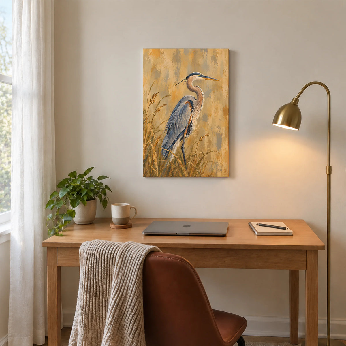 The Great Blue Heron Canvas Print