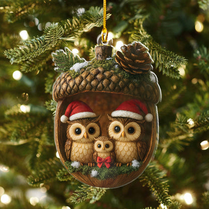 Owl Family Ornament