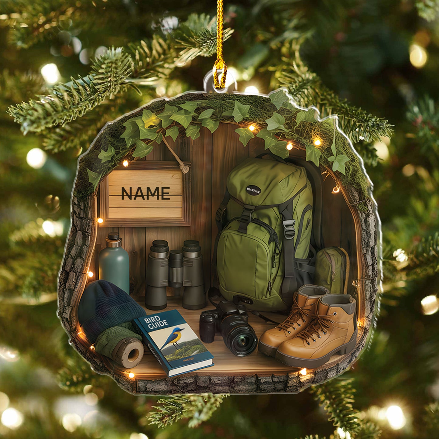 Birdwatching Gears Ornament