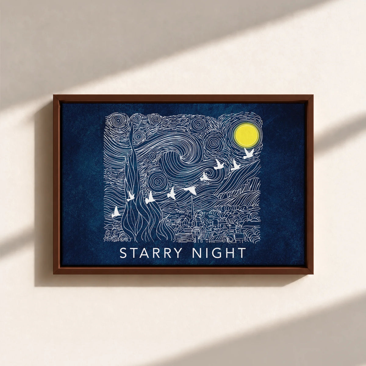 Starry Night Framed Canvas Print