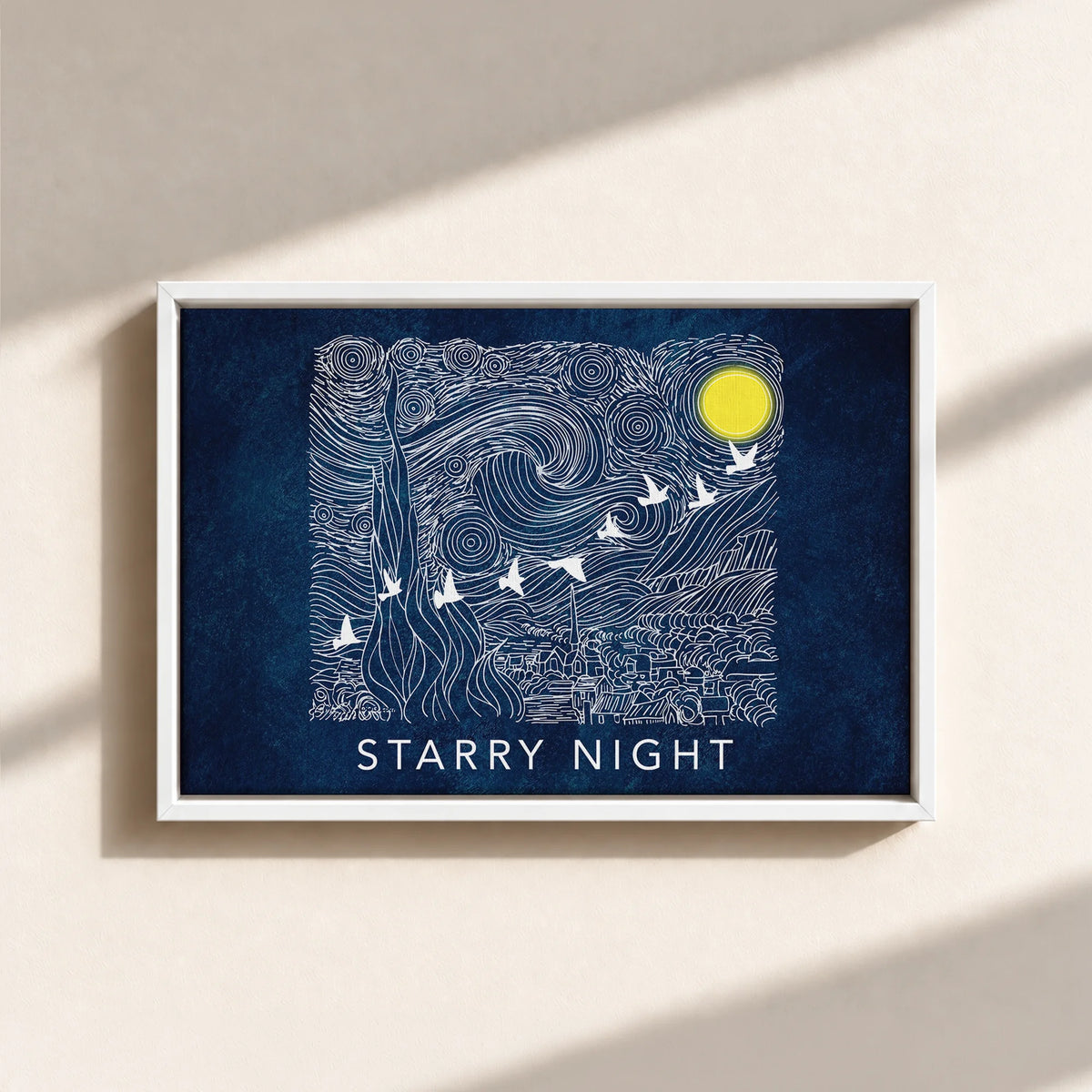 Starry Night Framed Canvas Print