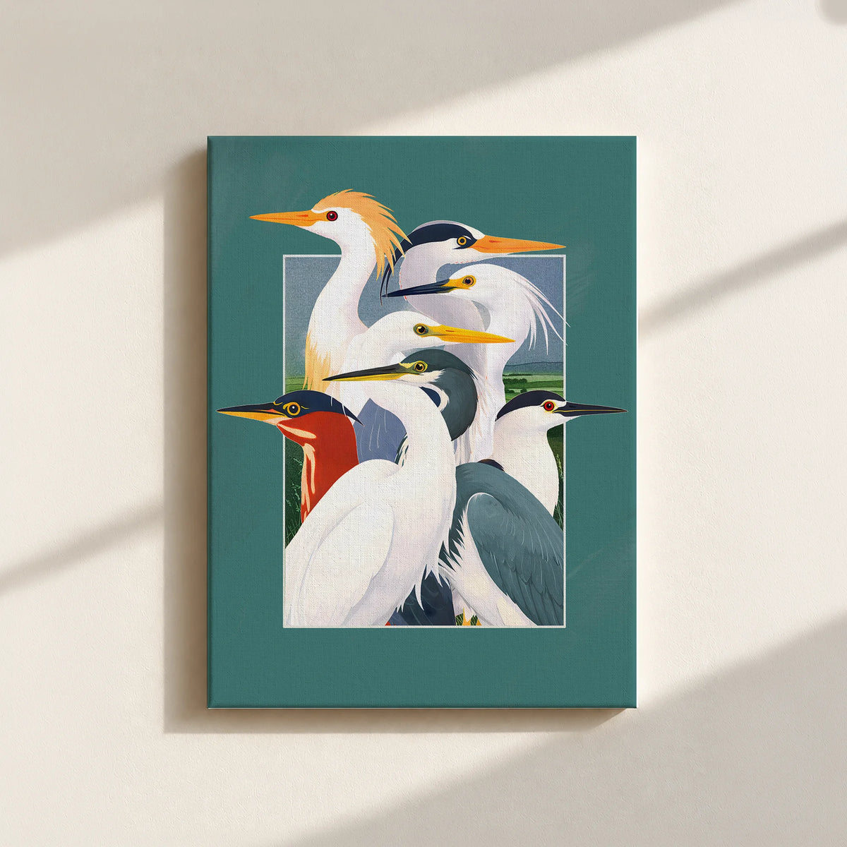 Wetland Assembly Canvas Print