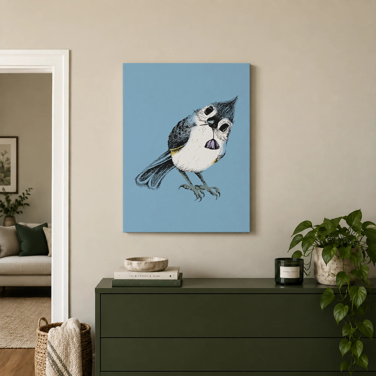 Bird Stare Canvas Print