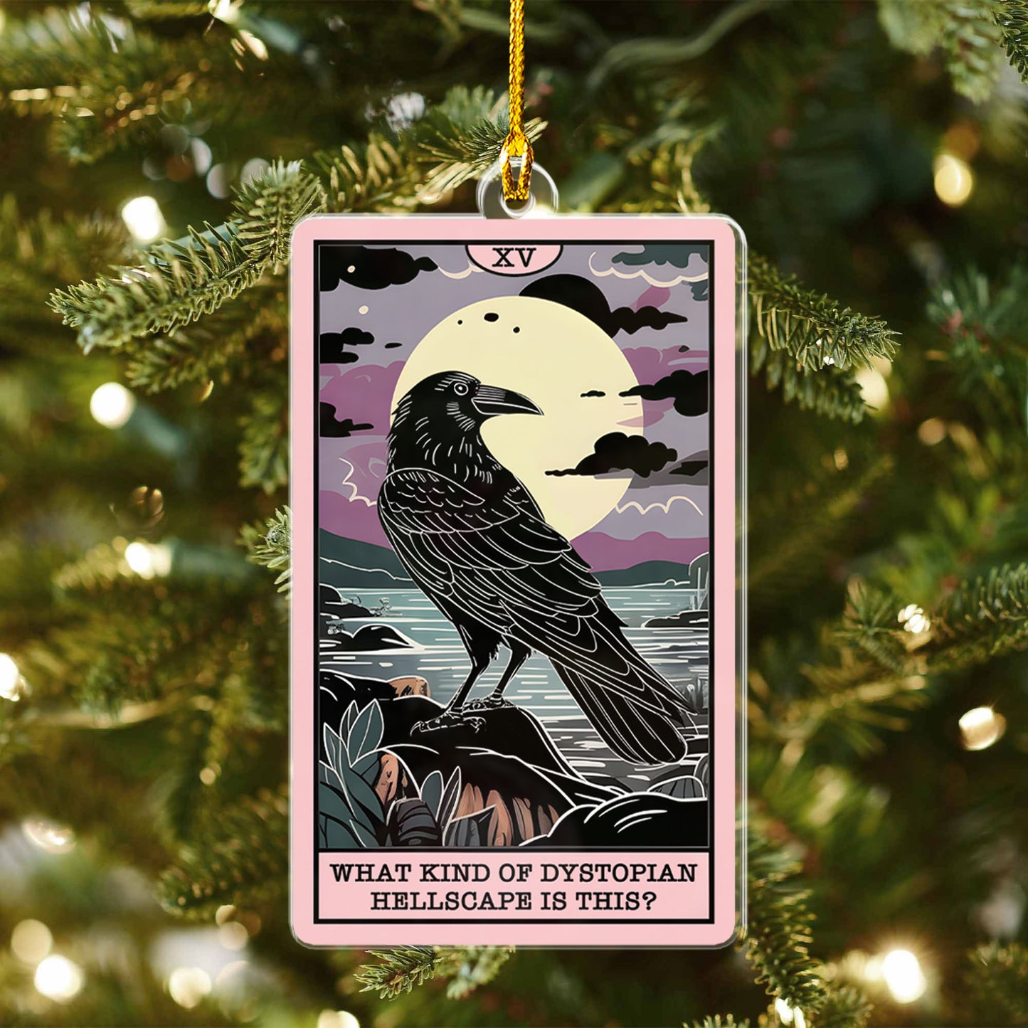 Hellscape Raven Ornament