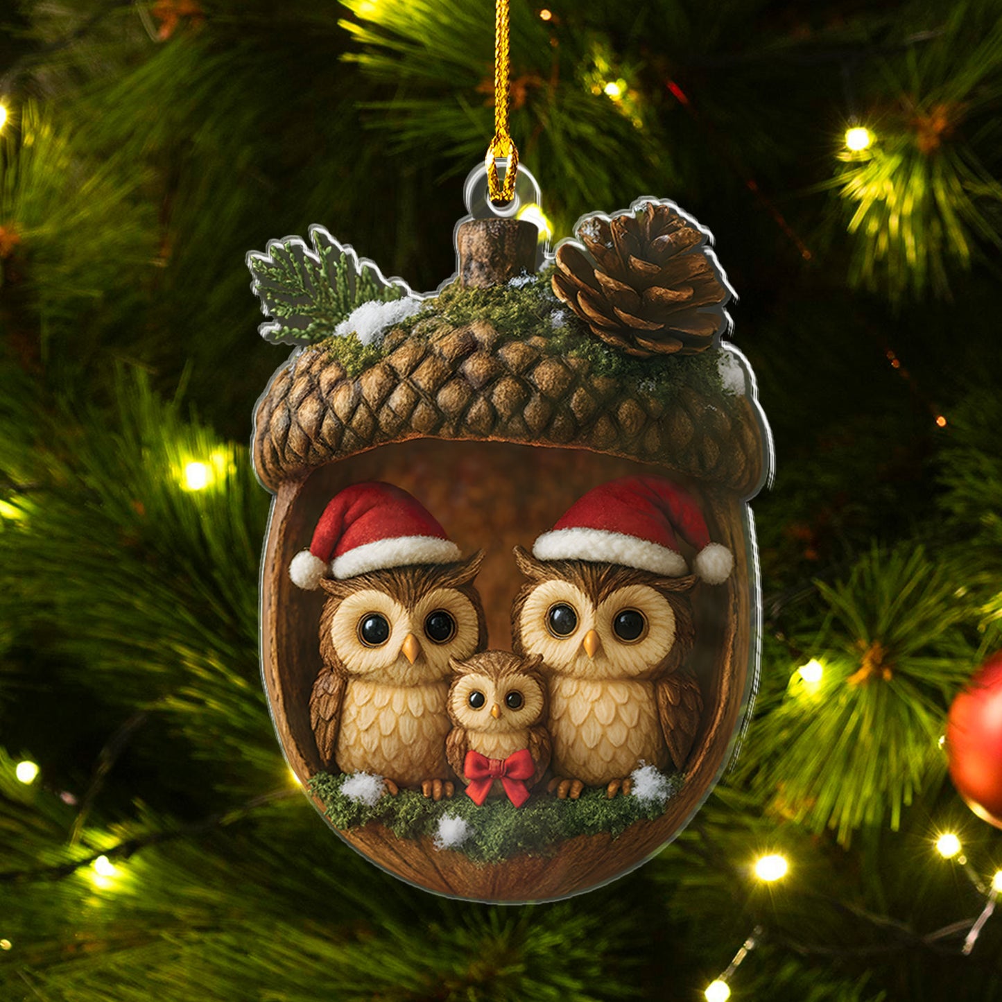 Owl Family Ornament