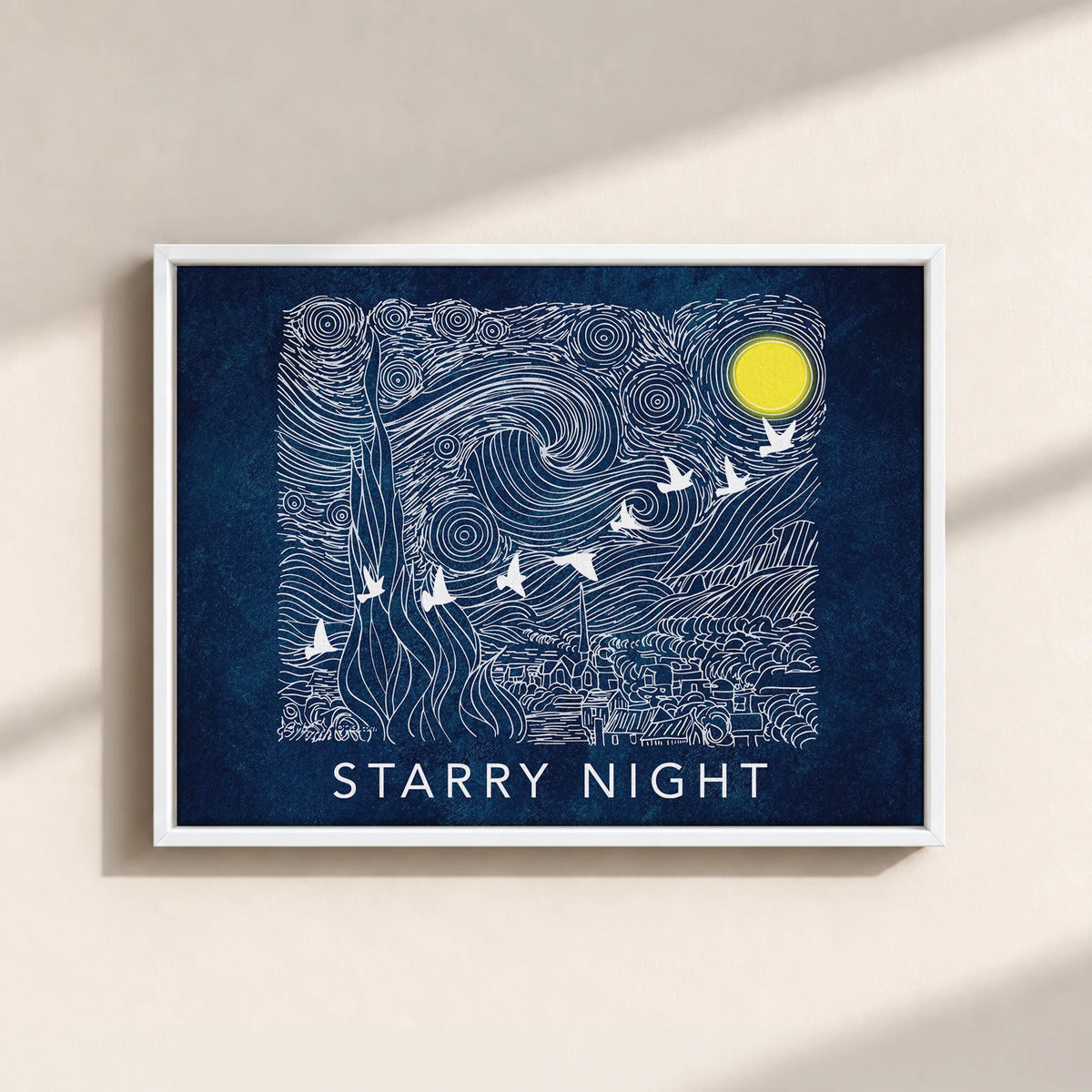 Starry Night Framed Canvas Print