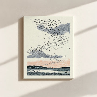 Migrating Wild Ducks Canvas Print