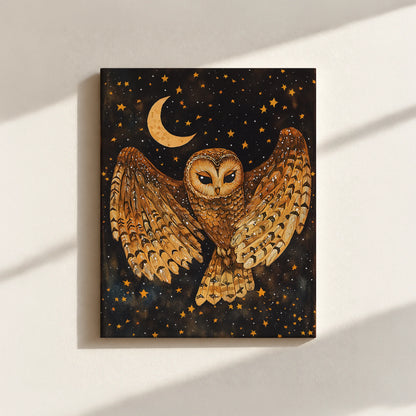 Mystical Owl Canvas Print