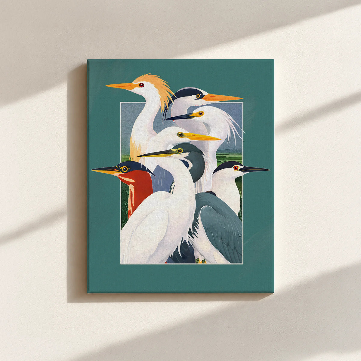 Wetland Assembly Canvas Print
