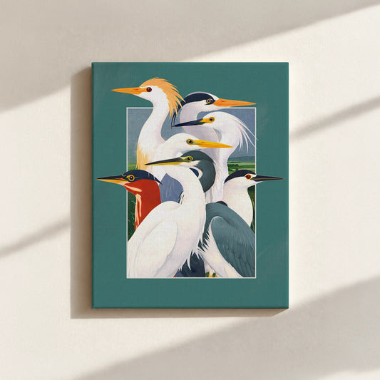 Wetland Assembly Canvas Print