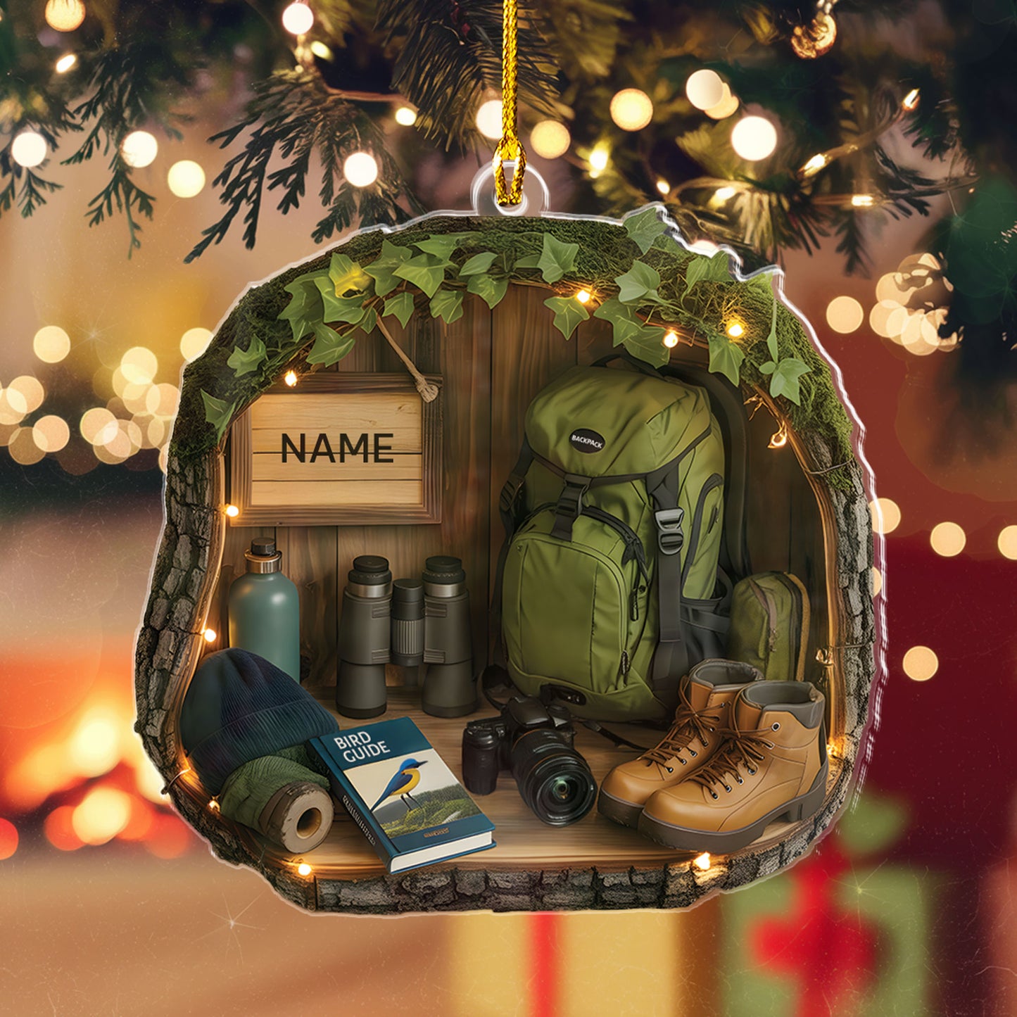 Birdwatching Gears Ornament