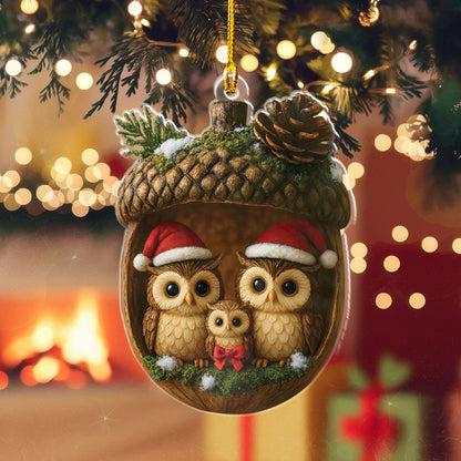 Owl Family Ornament