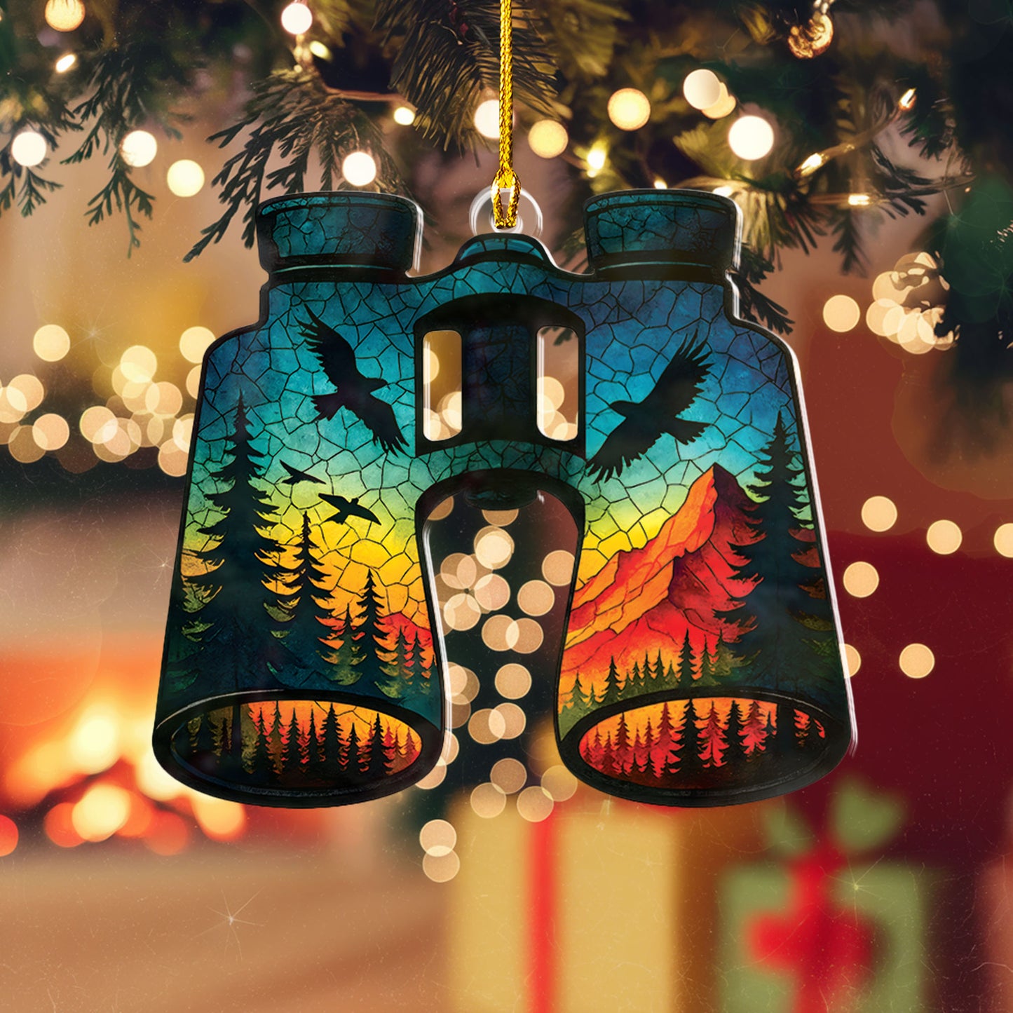 Birdwatching Scenery Ornament