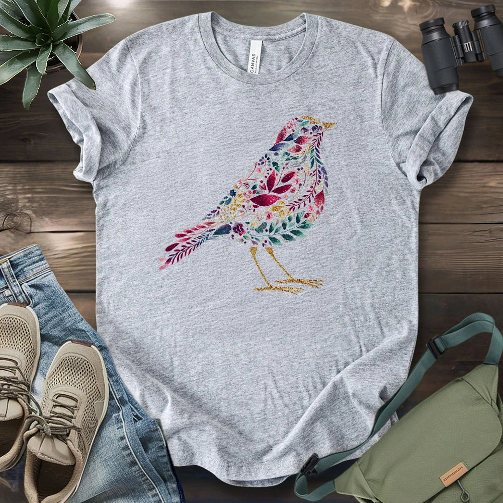 Bird Made By Leaves T-shirt