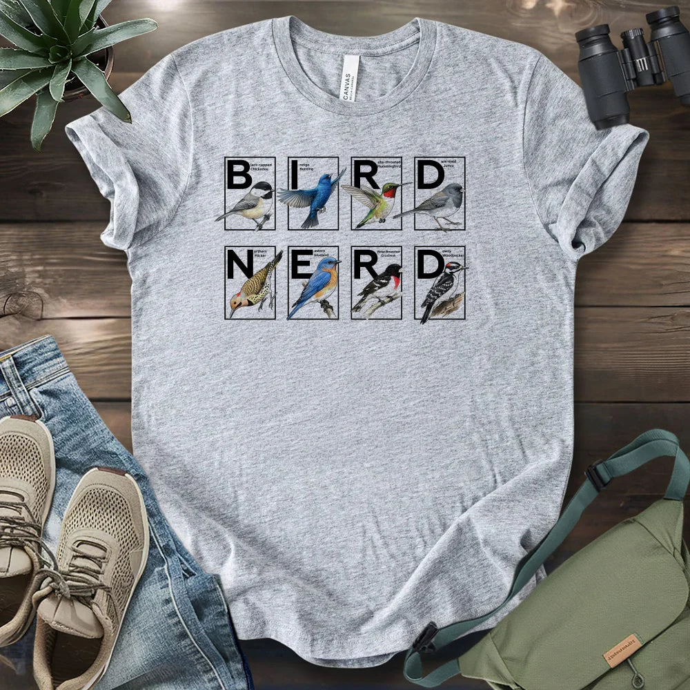 Bird Nerd Michigan T-shirt