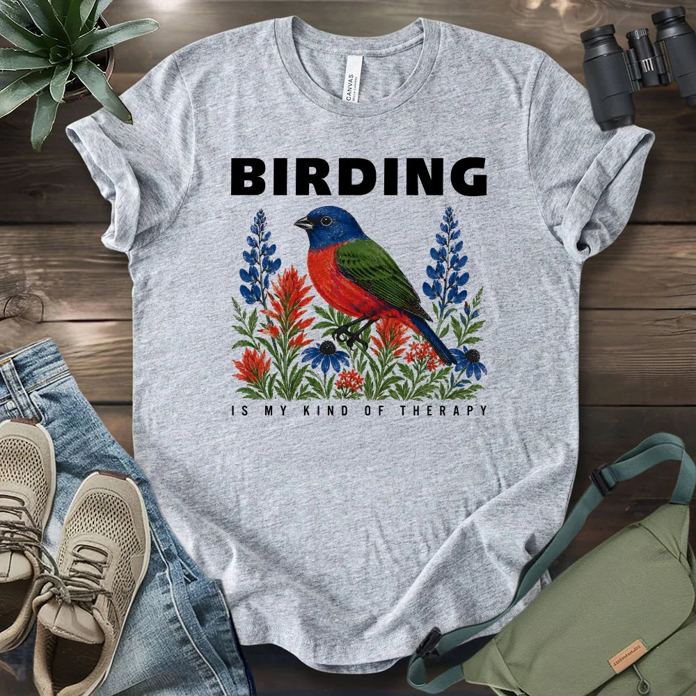 Birding Is Therapy T-shirt