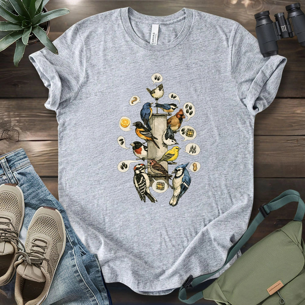 Busy Morning At Feeder T-shirt
