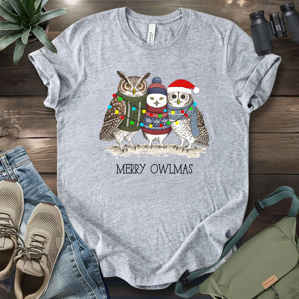 Cozy Owlmas Trio T-shirt