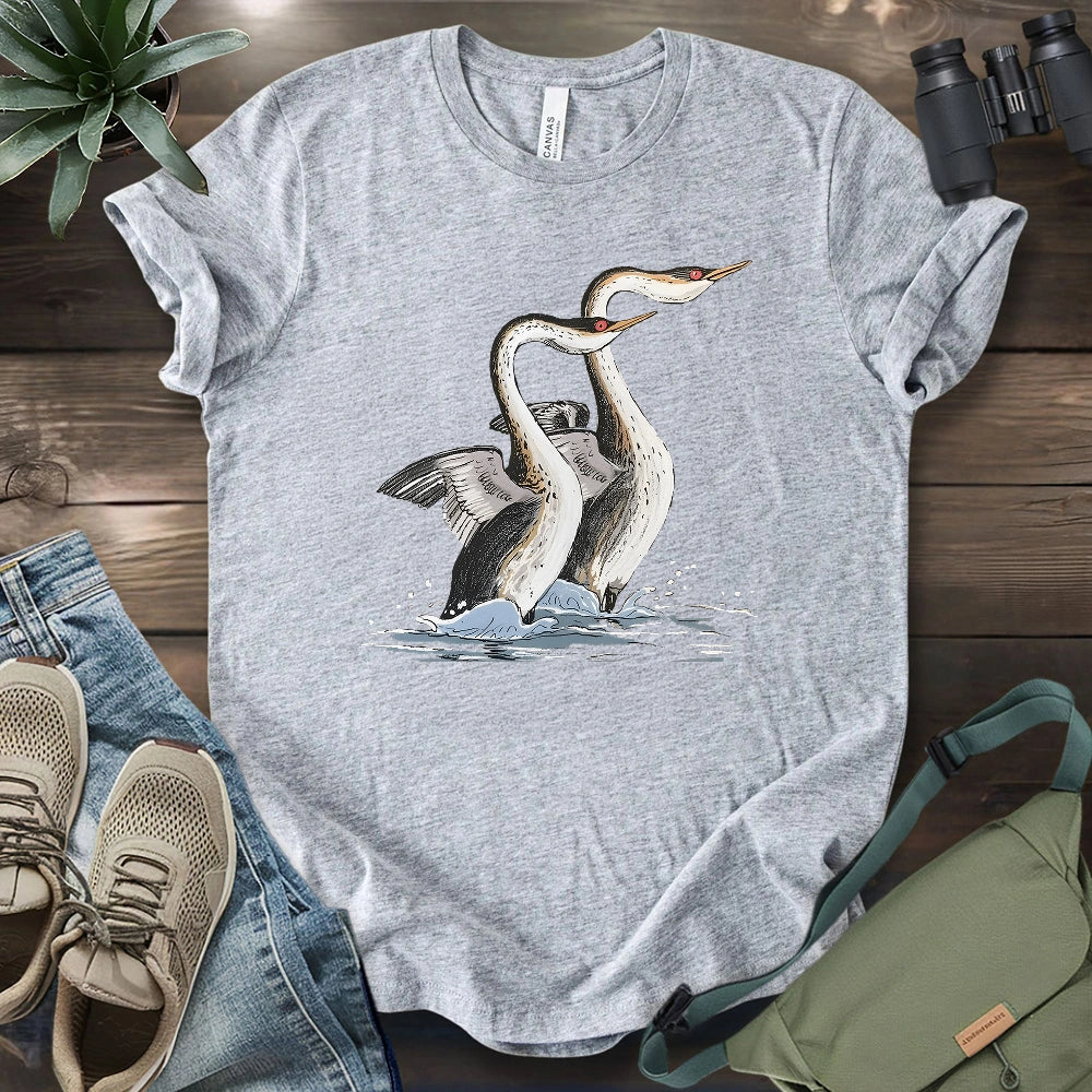 Dancing Grebes T-shirt