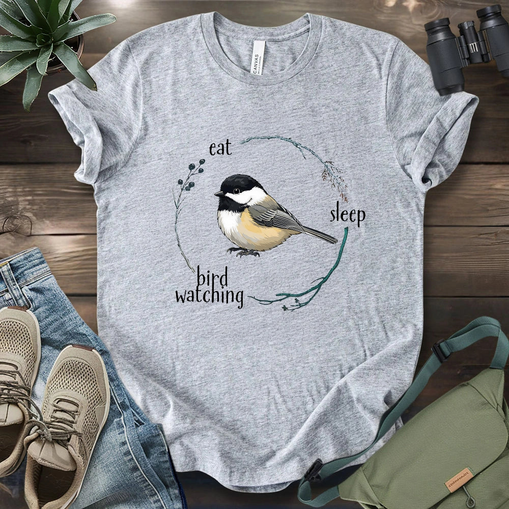 Eat, Sleep, Birdwatching, Repeat T-shirt