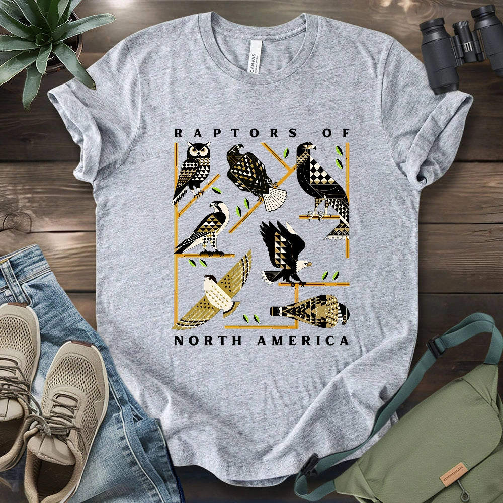 Geometric Raptors Of America T-shirt