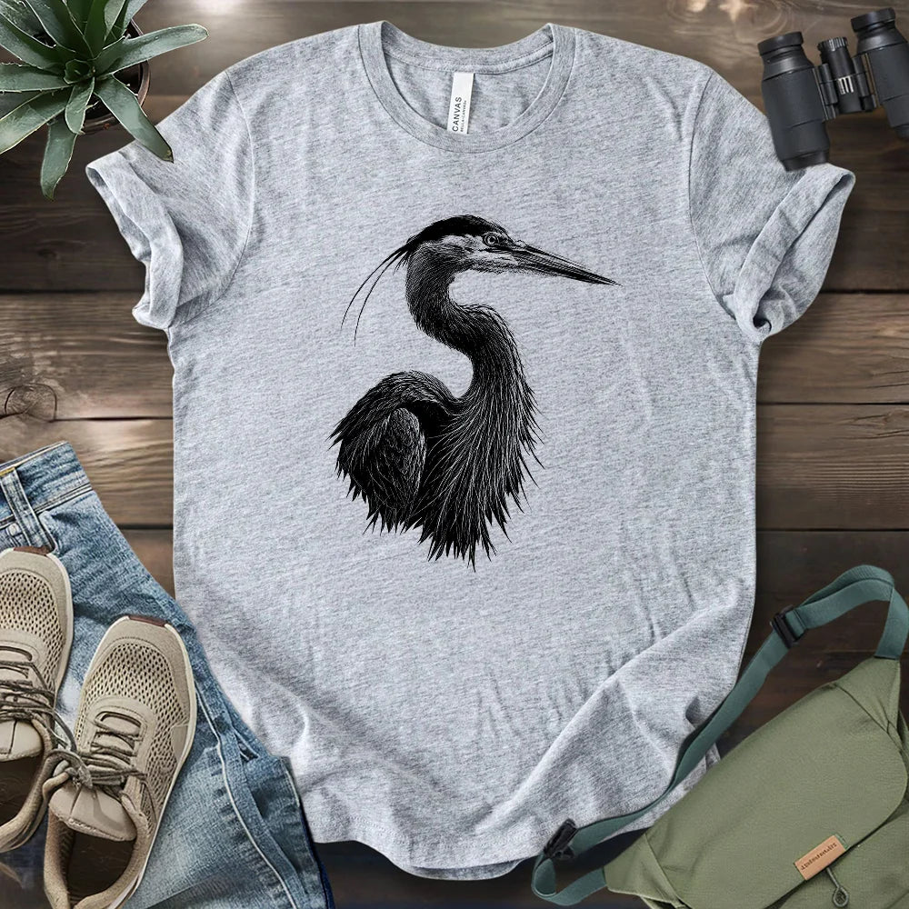 Heron Portrait T-shirt