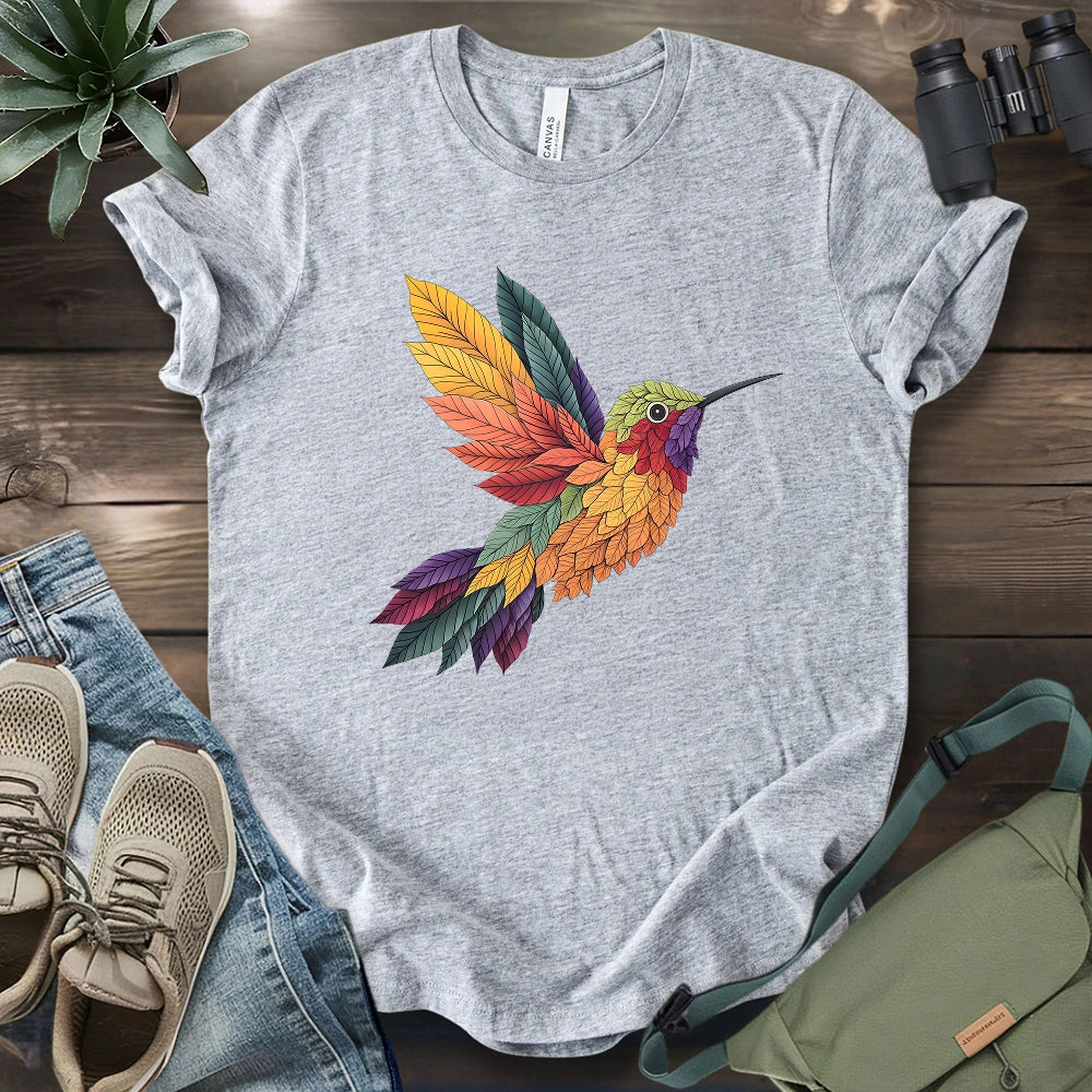 Hummingbird Made By Leaves T-shirt