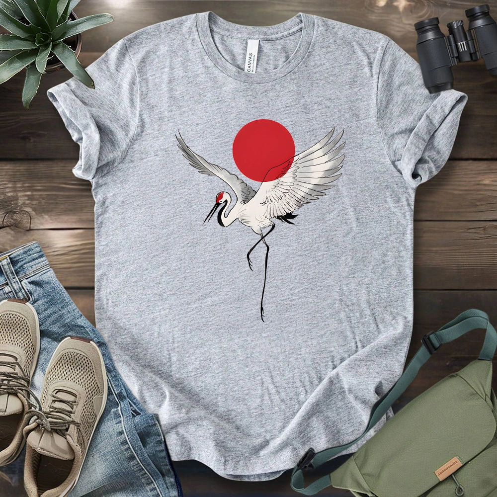 Japan Sun Crane T-shirt