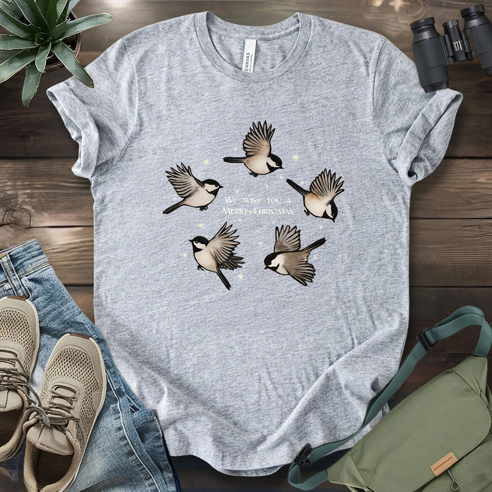 Merry Christmas Chickadee T-shirt