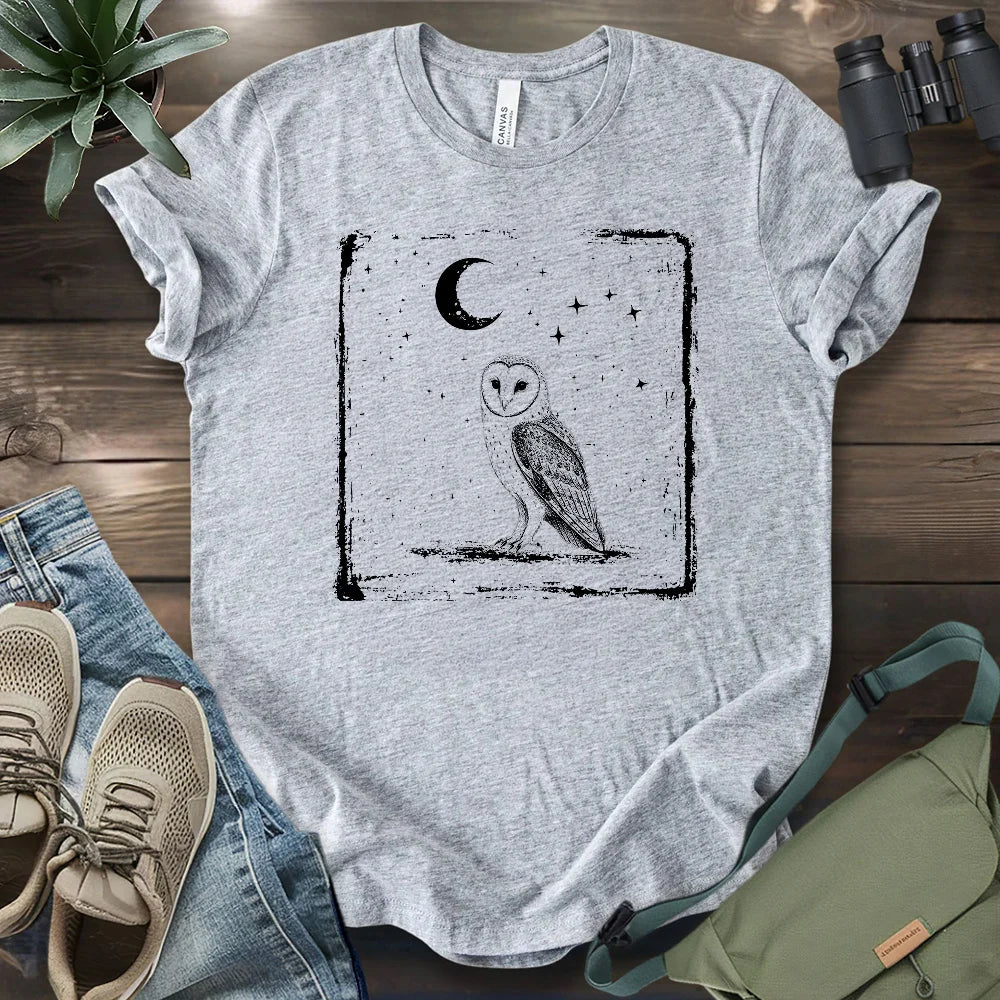 Moonlit Barn Owl T-shirt
