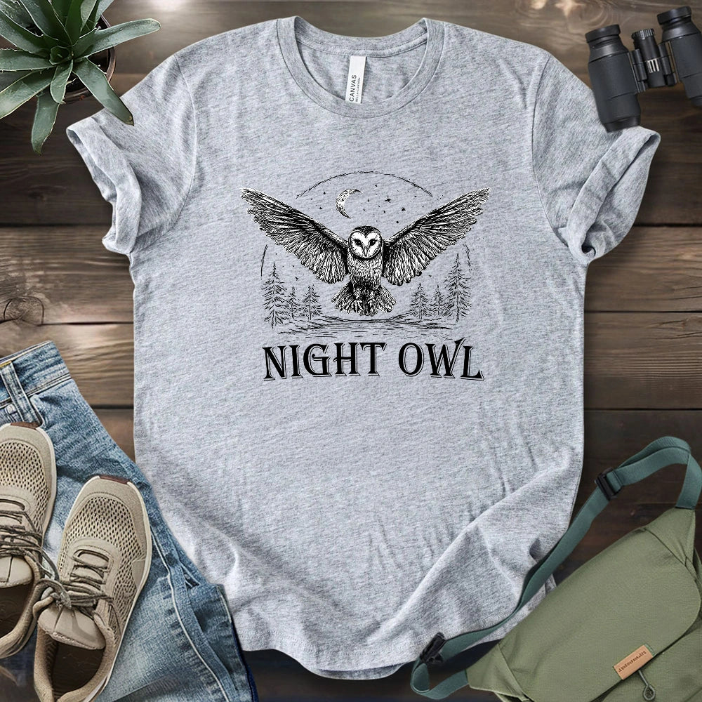 Moonlit Night Owl T-shirt