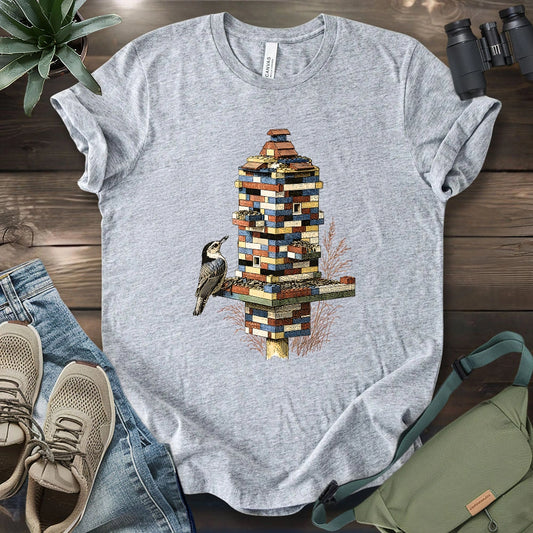 Nuthatch Playing Lego T-shirt