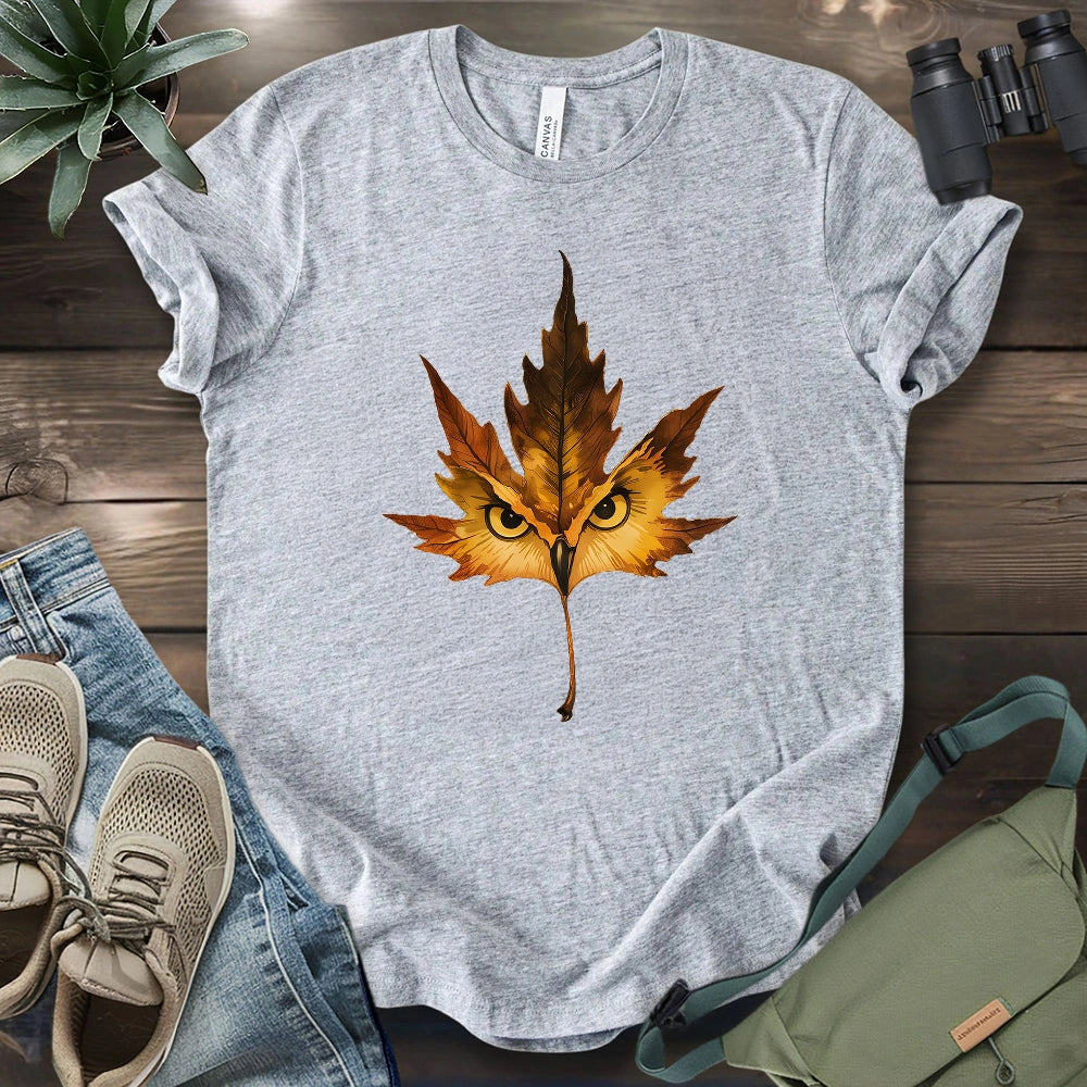 Owl Mapple Leaf T-shirt