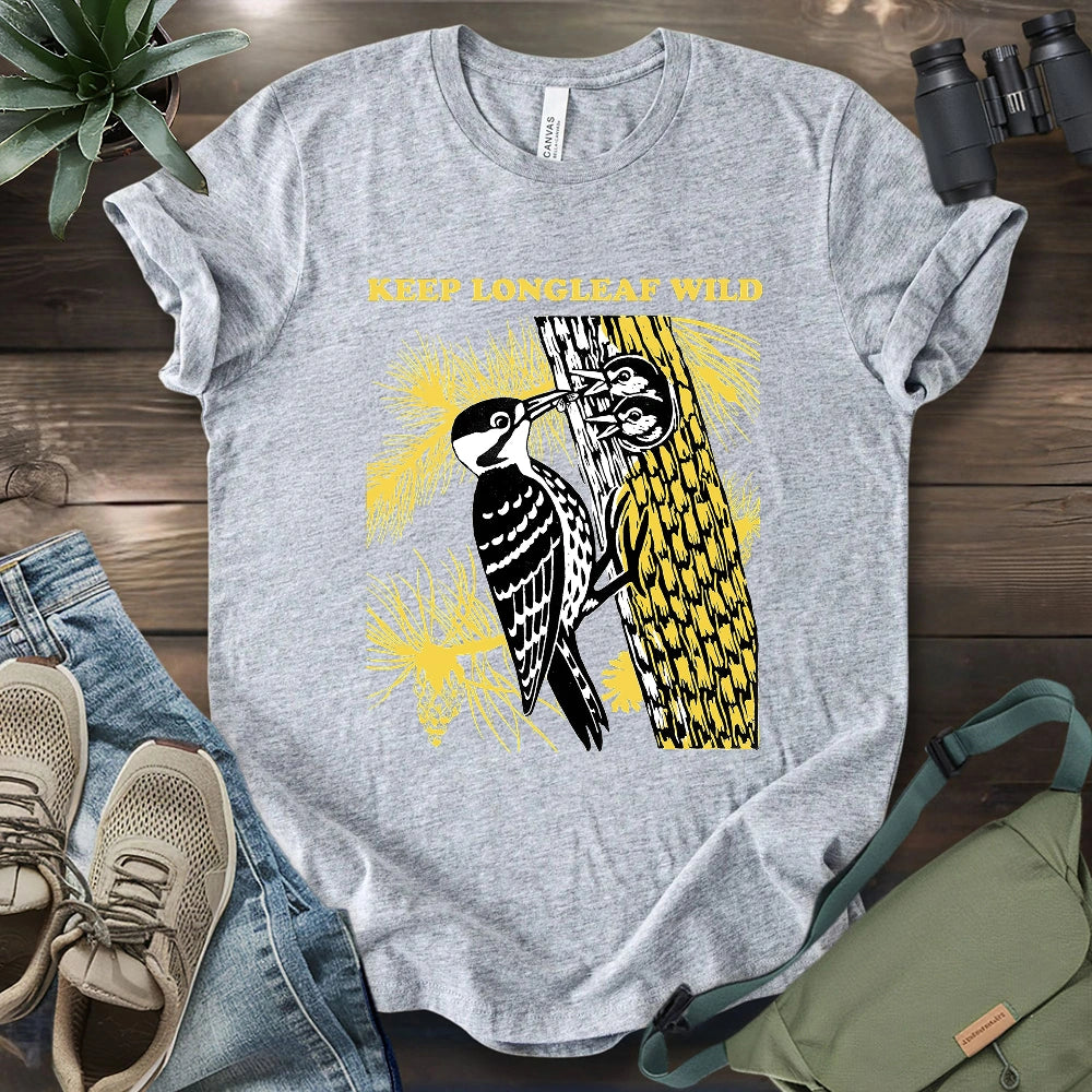 Protect Red-cocked Woodpecker T-shirt